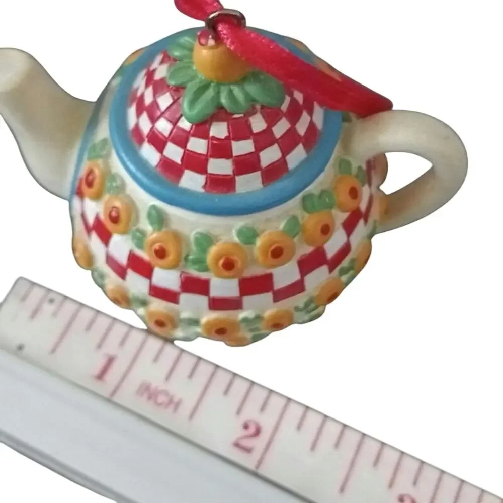 Mary Engelbreit Winter Book w/ Teapot Christmas Ornament Holiday Gift Set